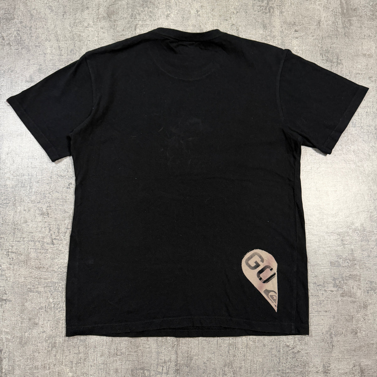Quiksilver Y2K Graphic Tee Size M Mens Black White Blue                  -I58