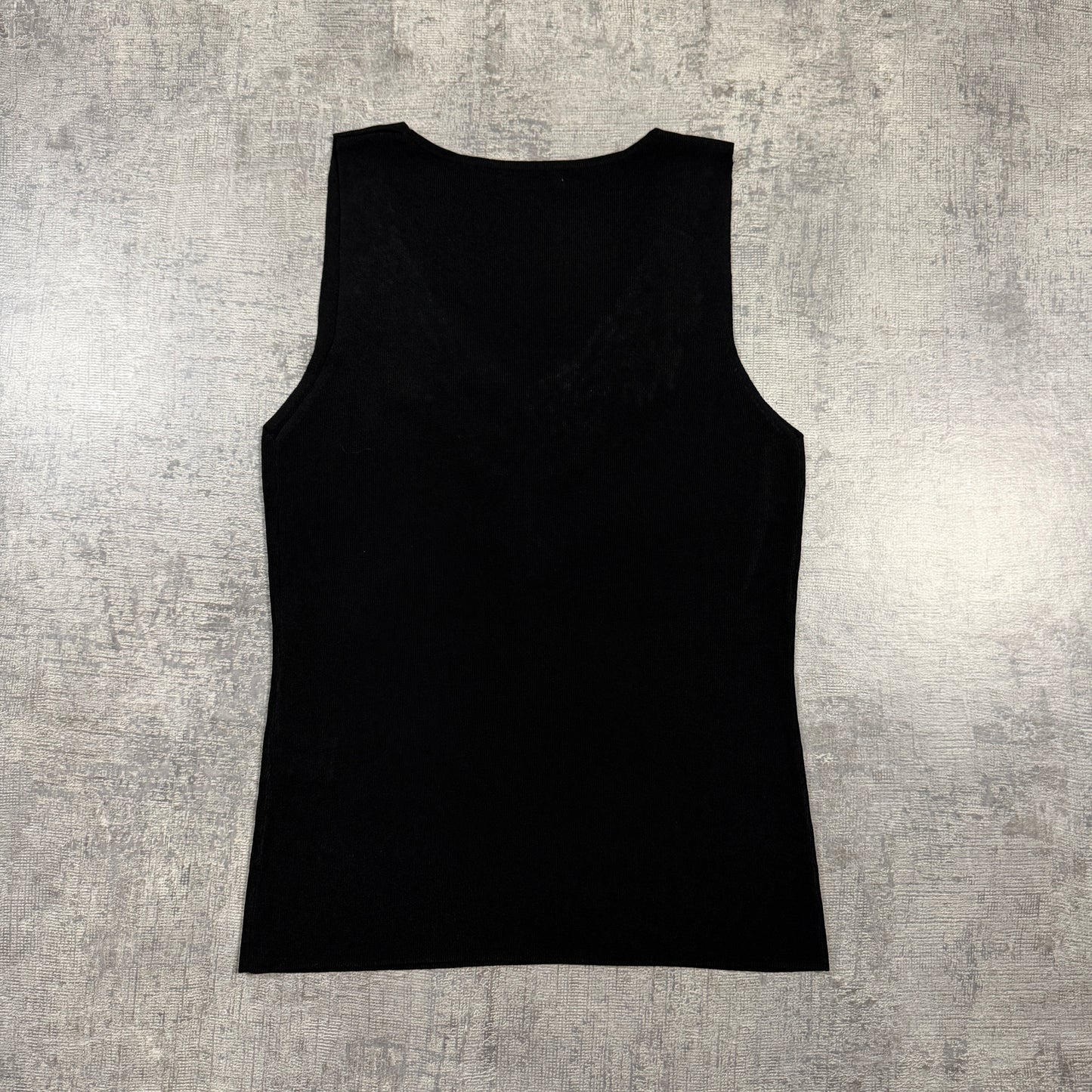 Chelsea Design Womens Vintage Black Bejeweled Tank Top Size L             -I47