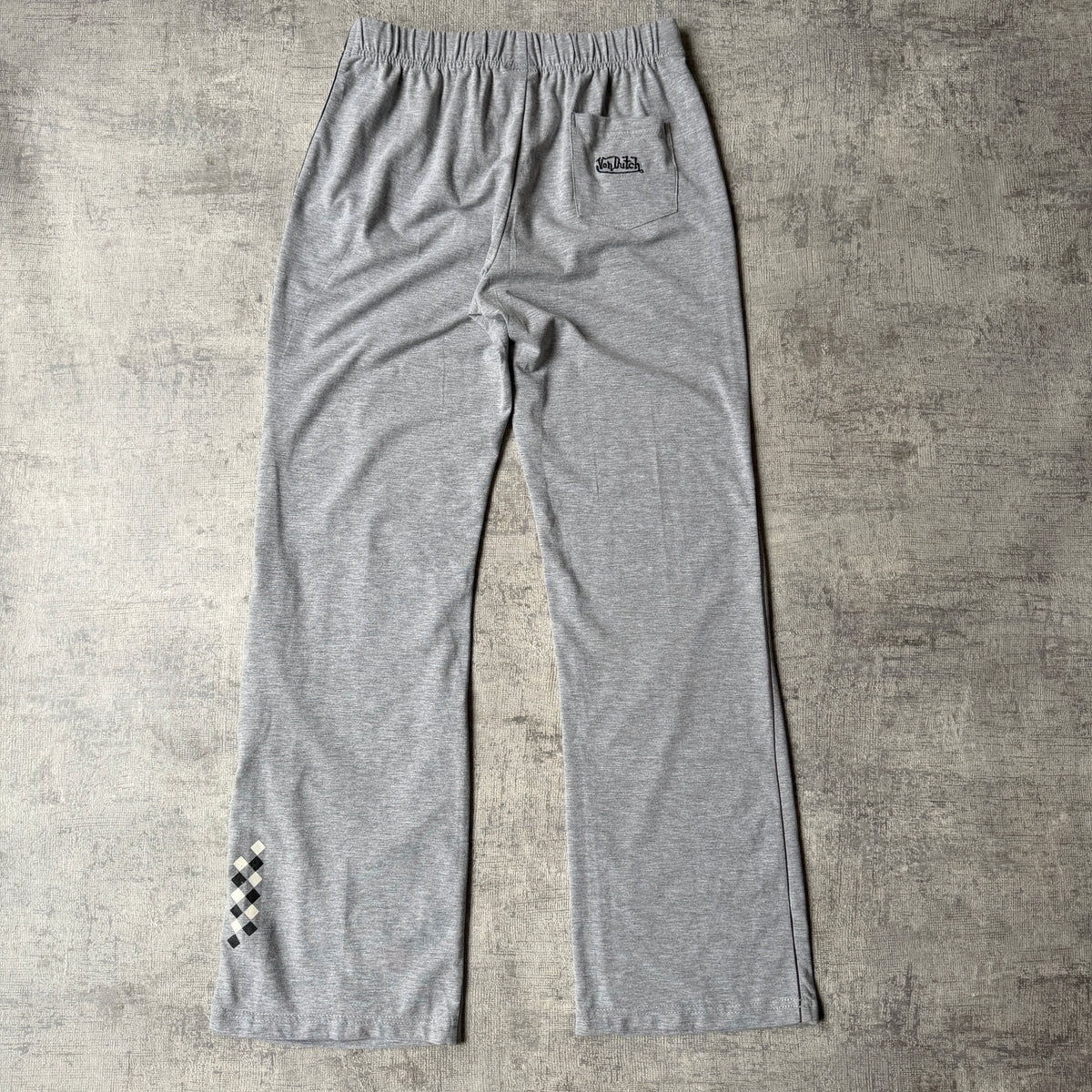 Von Dutch Y2K Sweat Pants Size M Grey Elastic Waist NWT'S Deadstock             -C5