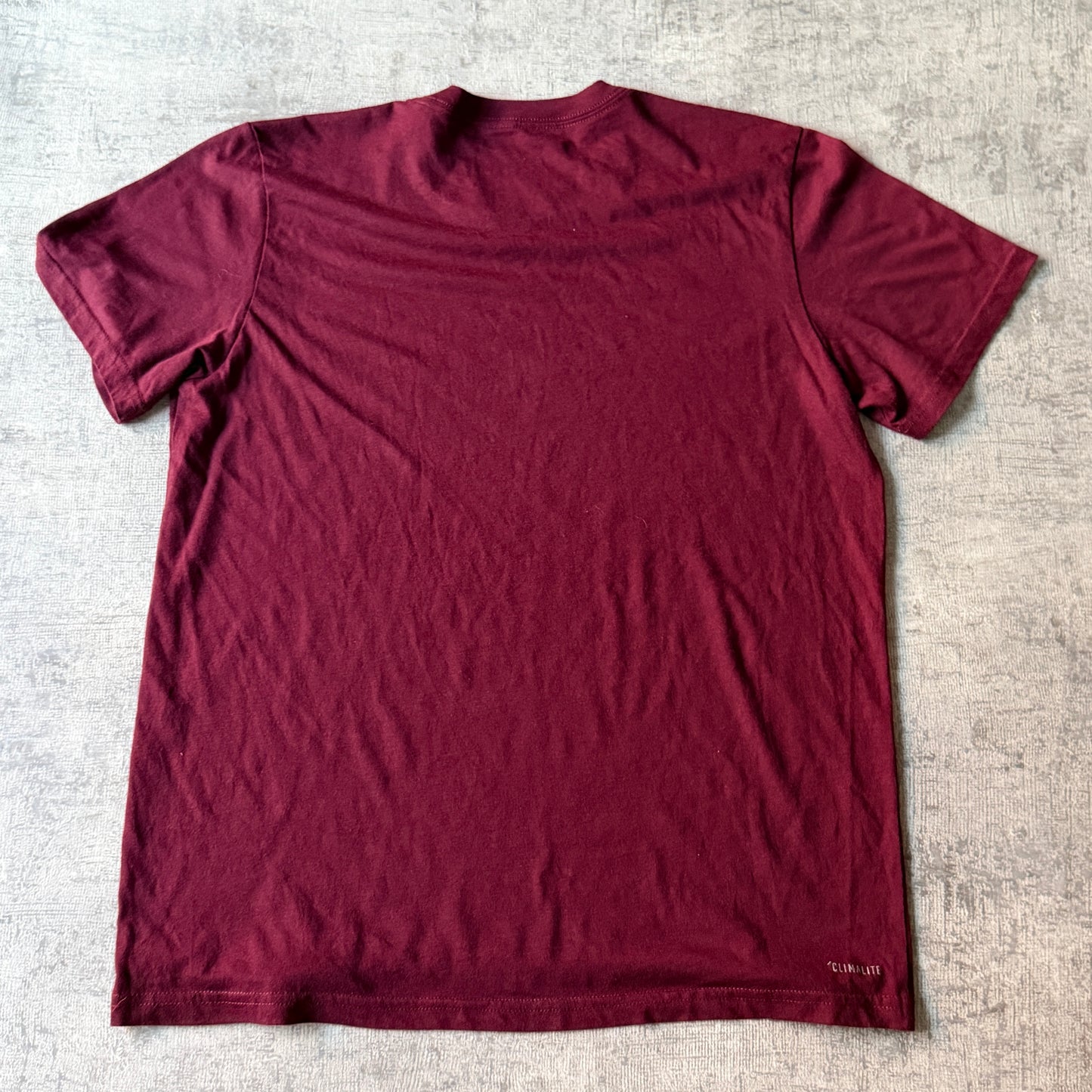 Adidas Y2K "Central C" Maroon College Graphic Tee Size L Mens        -D53