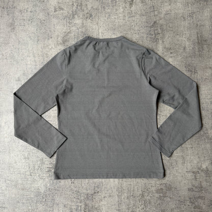 Burberry London Womens Y2K Tight Fit Long Sleeve Top Size S Womens Glitter Graphic      -G68