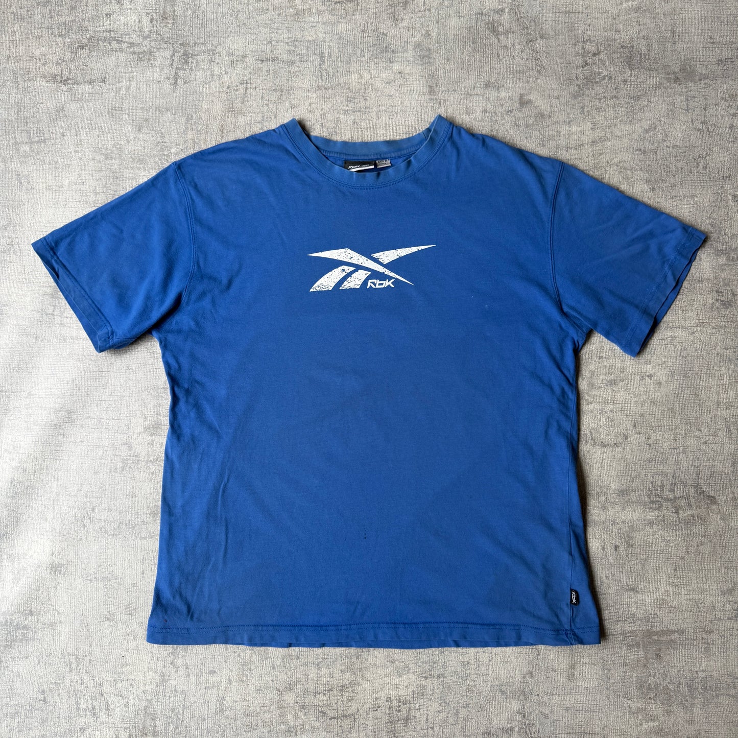 Reebok Y2K Blue Graphic Logo T-Shirt Size XXL Mens Tee        -B7