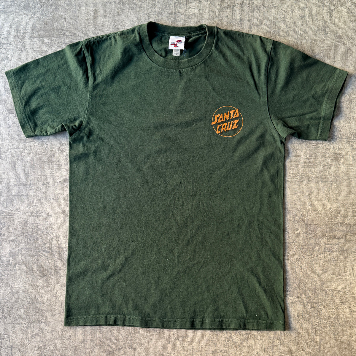 Santa Cruz Skate Y2K Green Graphic T-Shirt Size M Mens                   -D62