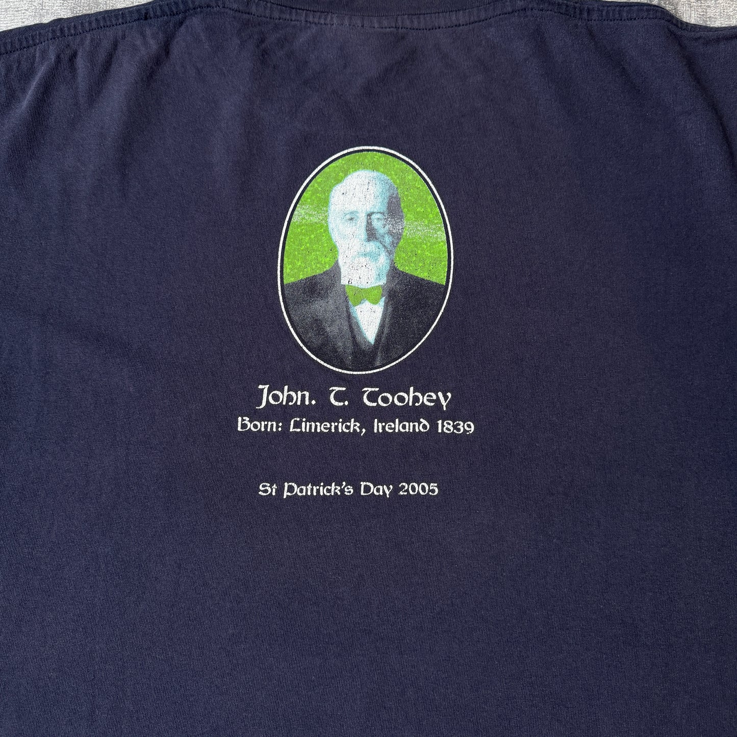 Tooheys New 2005 Navy Blue Graphic T Shirt Size XXL St Pat’s           -G51
