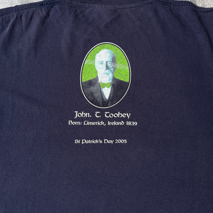 Tooheys New 2005 Navy Blue Graphic T Shirt Size XXL St Pat’s           -G51