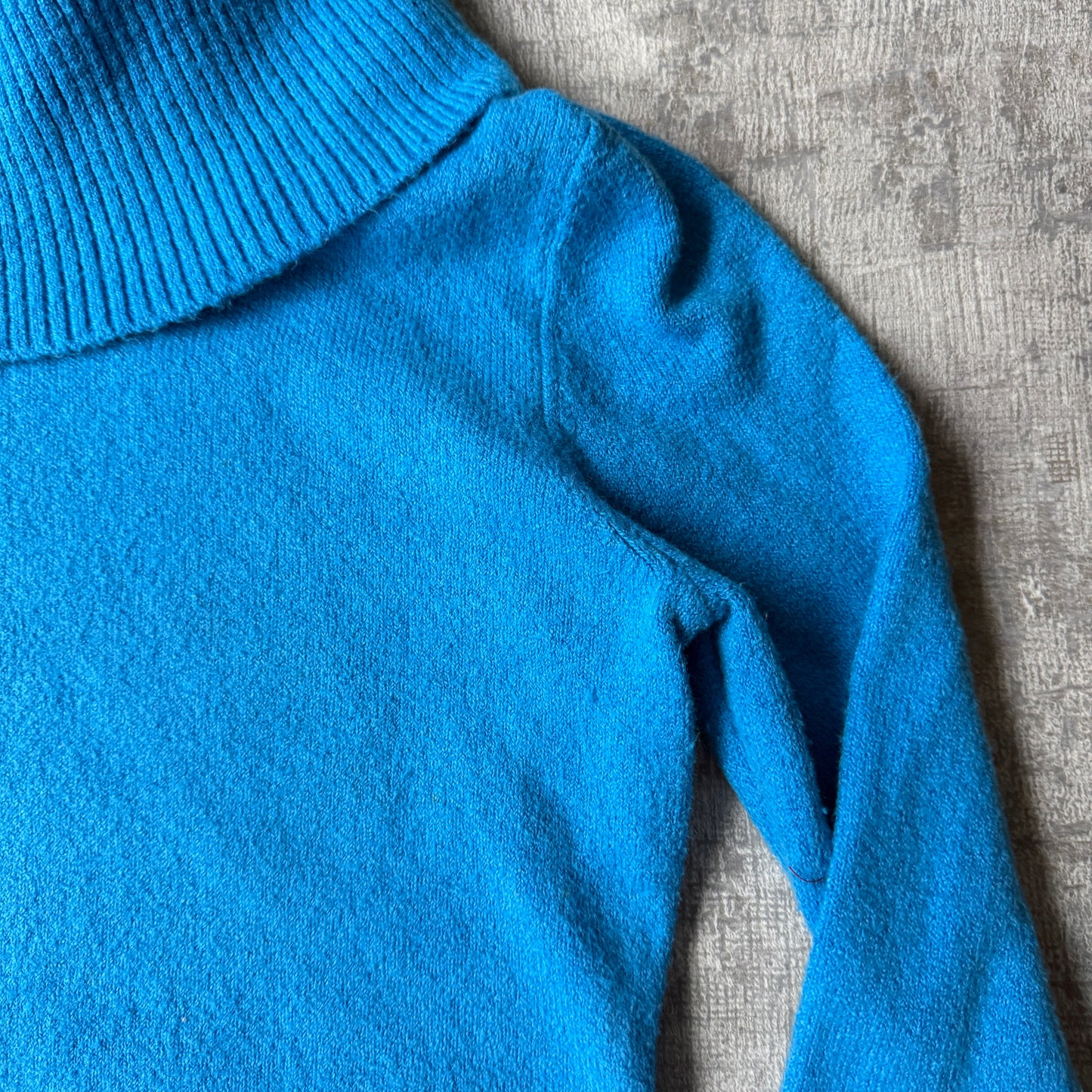 Gap Womens Blue Knitted Turtleneck Top Size S Long Sleeve Y2K Top              -F56