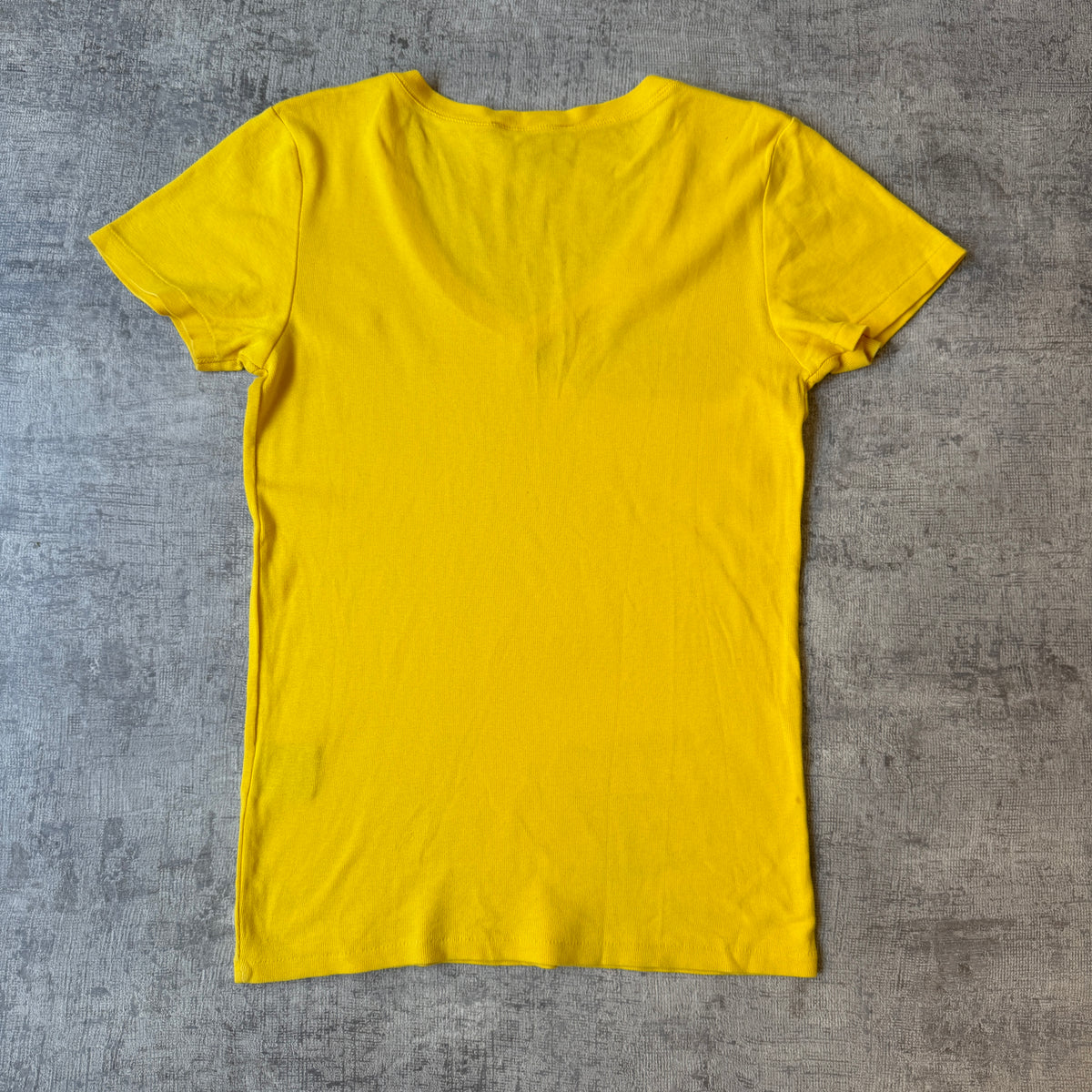 Ralph Lauren Sport Womens Y2K Yellow Top Size L V-Neck                -E60
