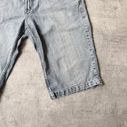 Armani Jeans Y2K Baggy Jorts Size 35 Light Blue Denim Shorts           -C10