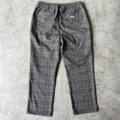 Stussy Grey Check Street Long Pants Size 32 Mens Y2K NWT'S               -E5