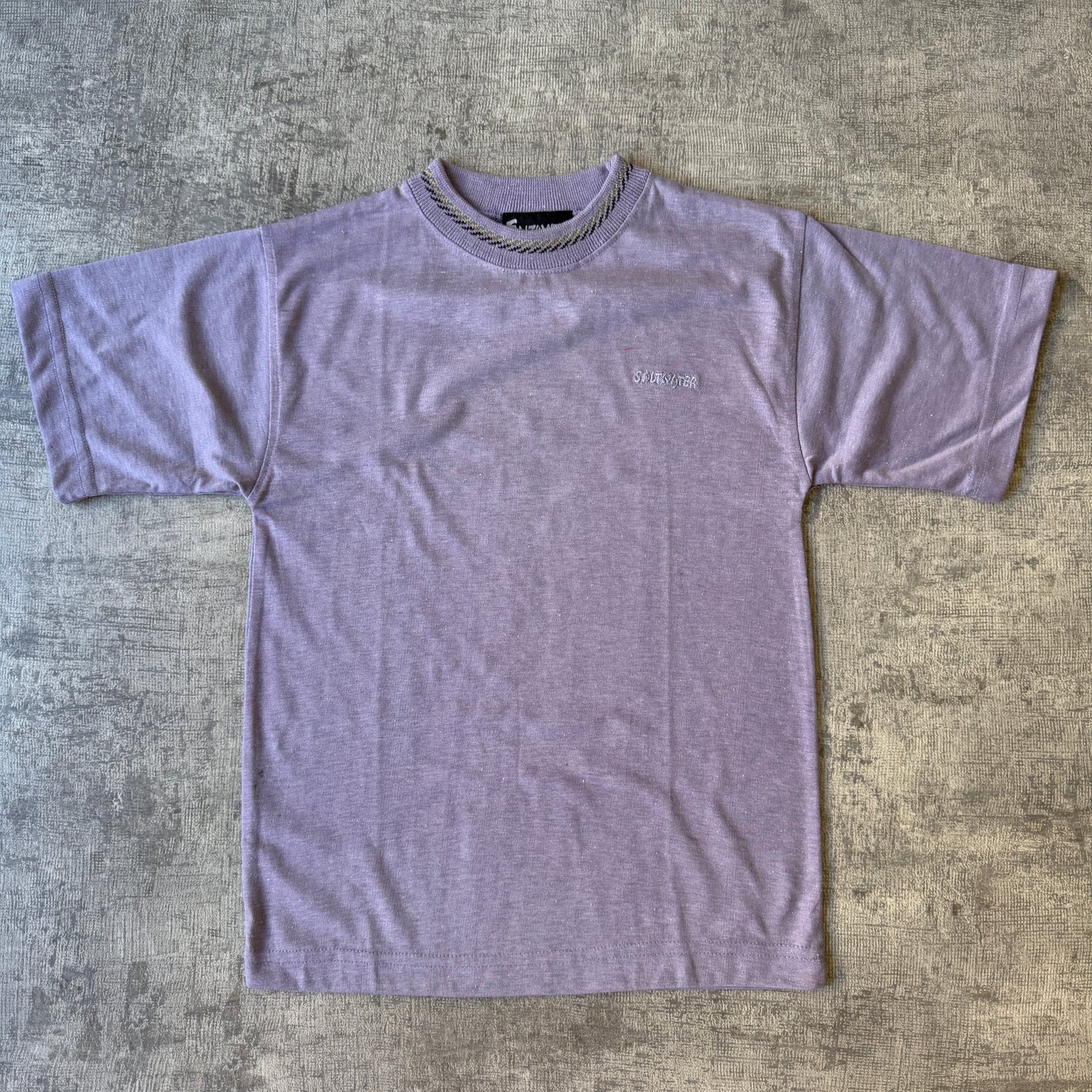 Saltwater Y2K Womens Purple Surf Baby Tee Size 8Y Fits S Womens            -D37