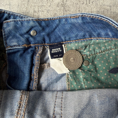 Miss Sixty Womens Y2K Low Rise Jeans Size 27 Blue Denim         -H12