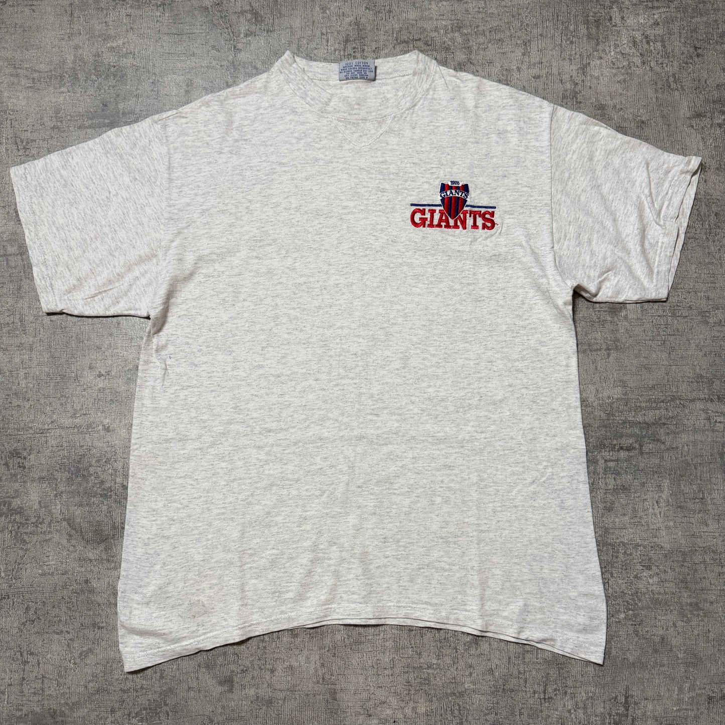 NY Giants Vintage Grey T-Shirt Size XL “The Game” Tag             -F49