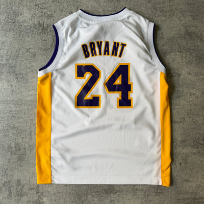 LA Lakers 2013 Kobe Bryant Adidas NBA Jersey Size M Womens White                   -E19