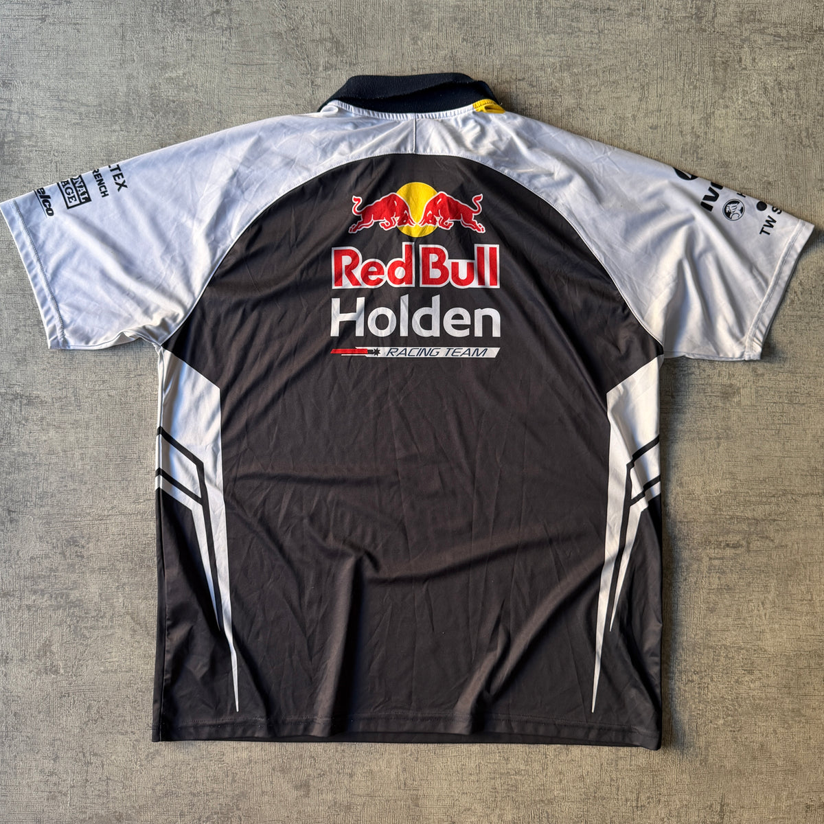 Red Bull Holden Racing Team Polo Shirt Size XL Mens Navy White                   -D61