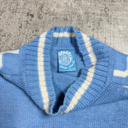 Ripcurl Vintage Pastel Blue Knitted Sweater Size 10 Womens Fitted                 -F35