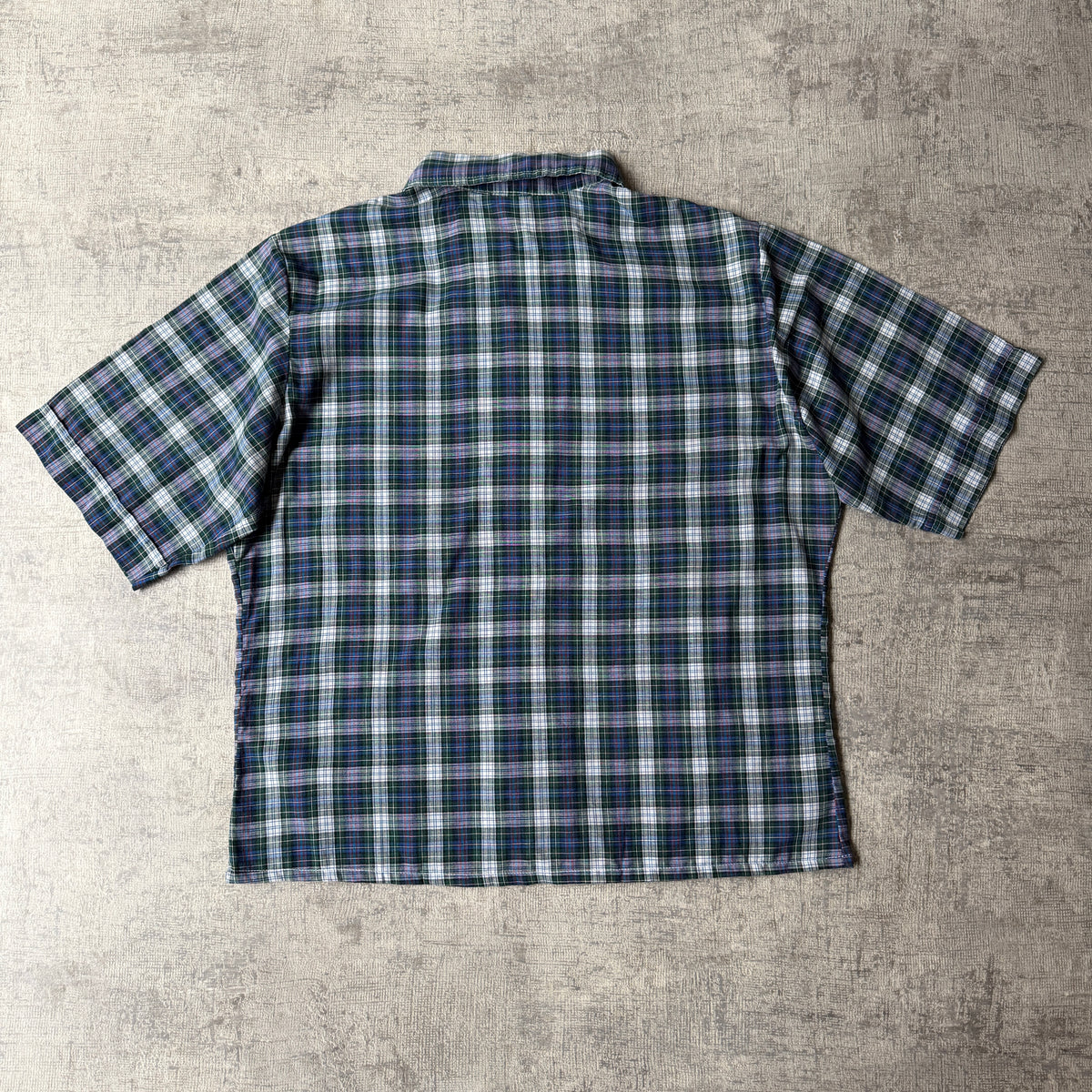 Vintage Plaid Cropped Button Up Size SM Mens Multicoloured       -H4