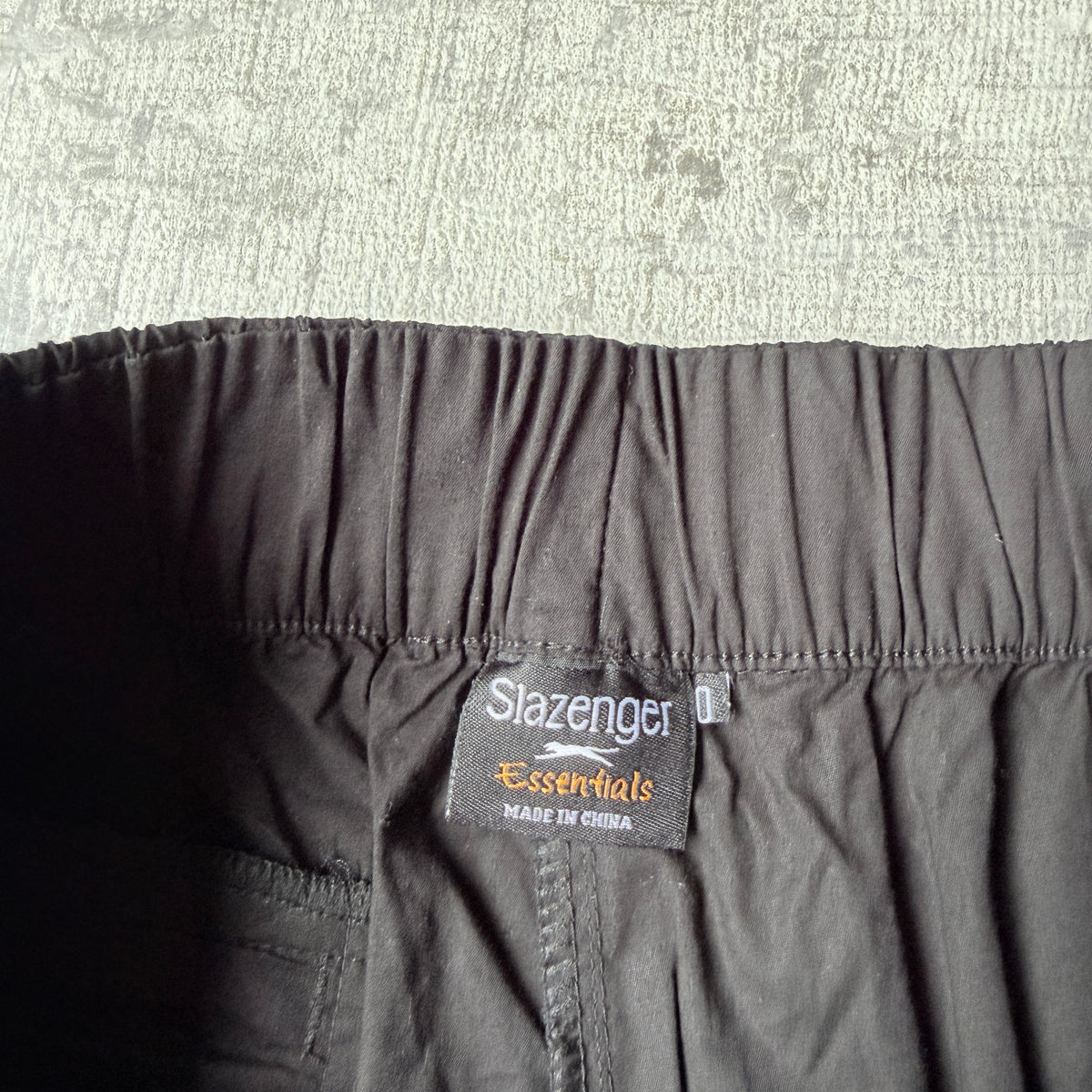 Slazenger Y2K Womens Baggy Athletic Shorts Size 10 Black White       -G8