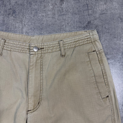 Colorado Baggy Cargo Shorts Size 34 Mens Beige Y2K          -I16