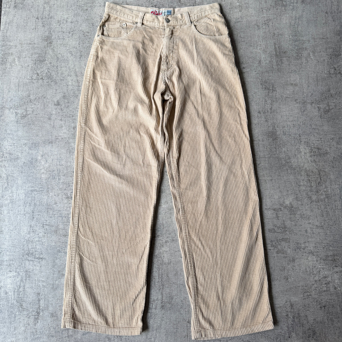 Jay Jays Y2K Beige Corduroy Long Pants Size 30 Baggy Pants               -E6