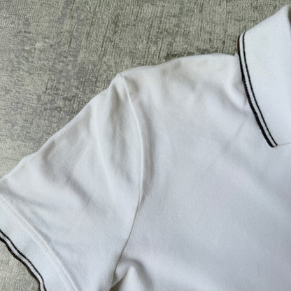 Armani Jeans Womens Y2K Polo Shirt Size M White Top                 -E58
