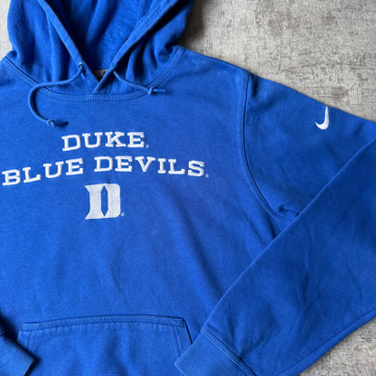 Nike Y2K Duke Blue Devils Hoodie Size S Mens Blue Pullover           -H26
