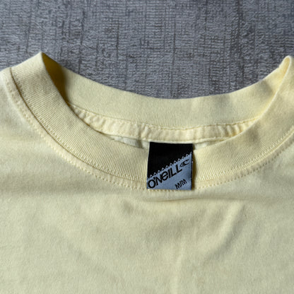 O'Neill Y2K Surf T-Shirt Size M Mens Yellow Graphic Tee            -C27