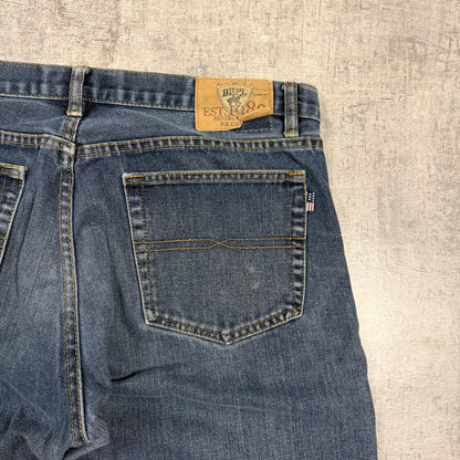 Beverley Hills Polo Club Vintage Jeans Size 36 Blue Washed Denim         -I11