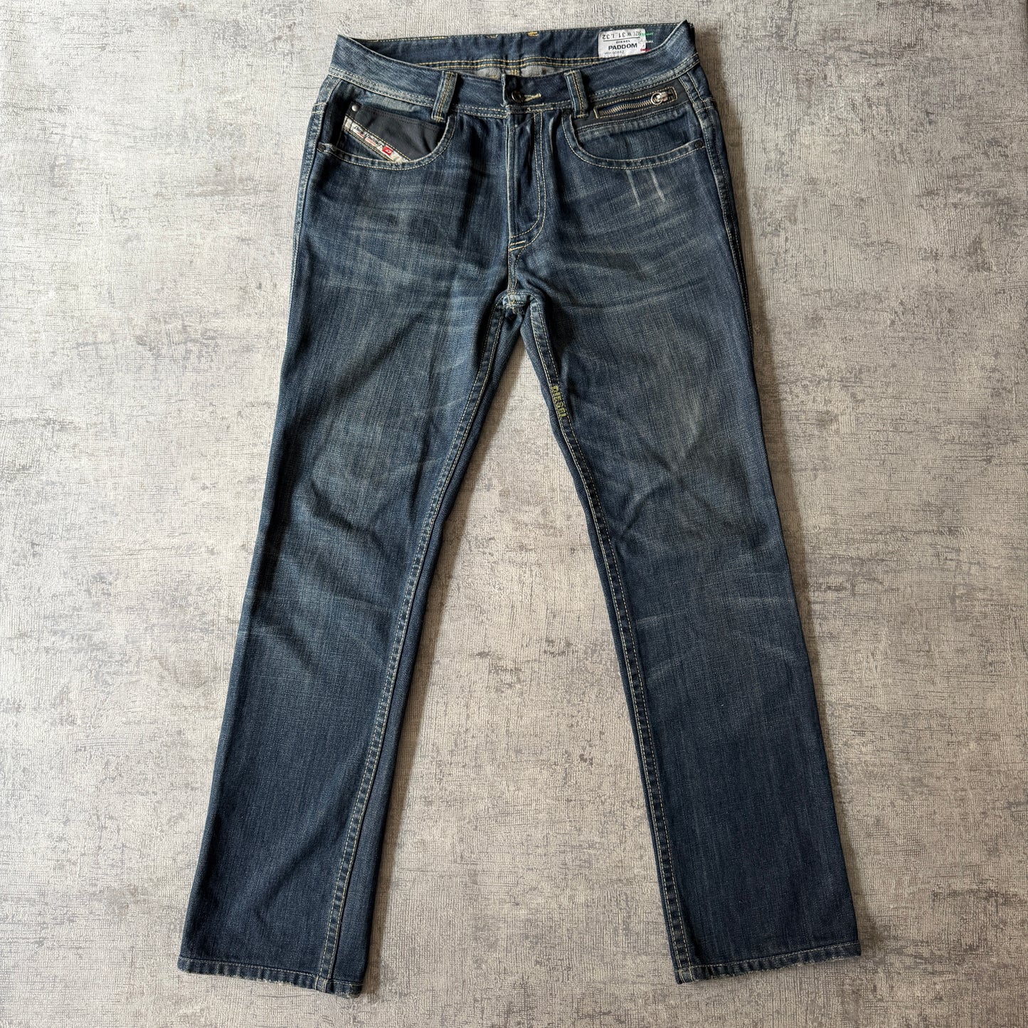 DIESEL Y2K Jeans Size 31 Mens Dark Blue Denim Bootcut             -C8