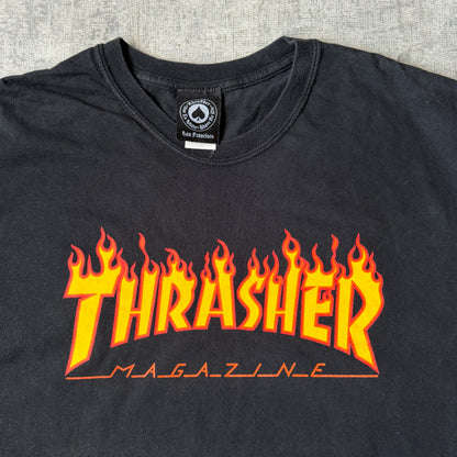 Thrasher Skate Vintage Black T-Shirt Size L Mens         -G41