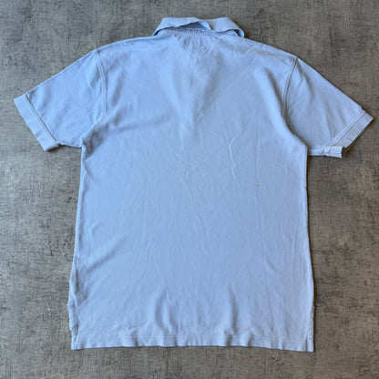 Tommy Hilfiger Pastel Blue Polo Shirt Size M Mens       -H36