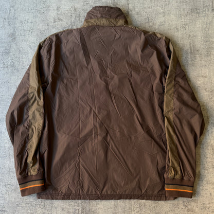 Ripcurl Brown Y2K Track Jacket Size XL Mens Zip Windbreaker Jacket                -D27