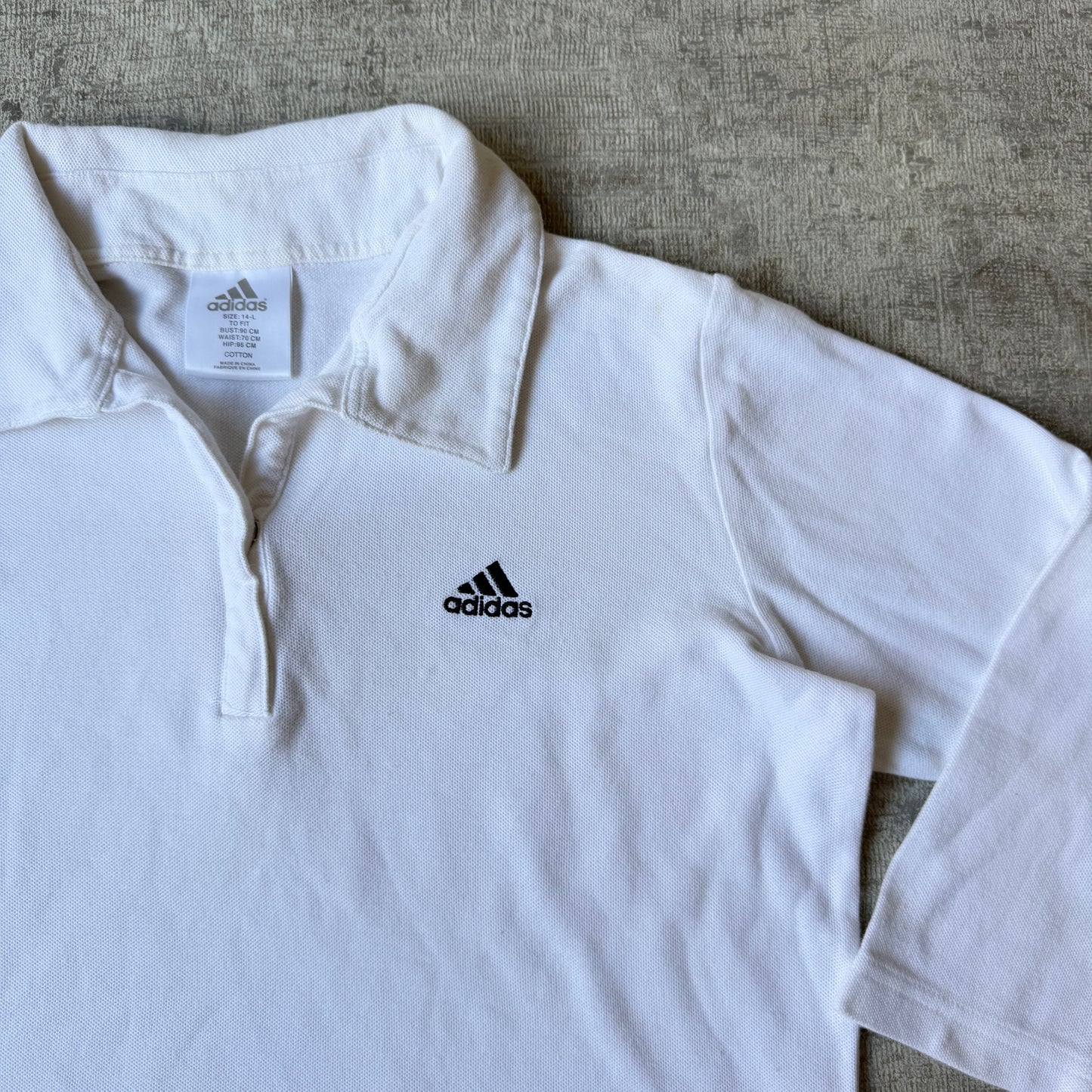 Adidas Womens Long Sleeve Polo Shirt Size 14Y Fits Oversized S Womens                  -E57