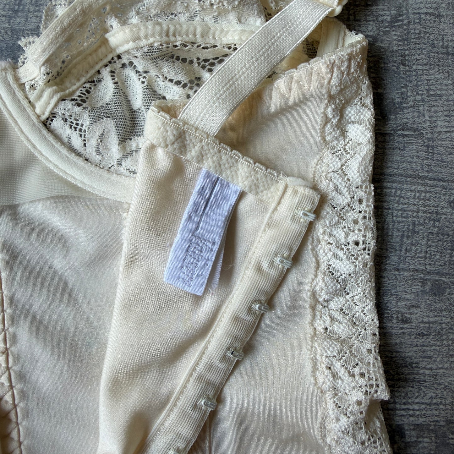 Valisero Lace Cream Womens Cream Corset Top Size Fits XS-S           -H66