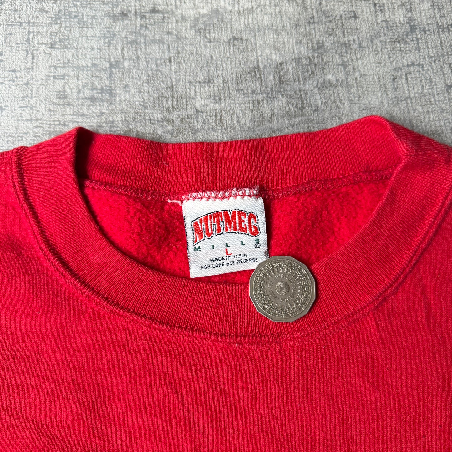 Vintage Nutmeg San Francisco 49’s Sweater Size L Mens Red Pullover           -H29