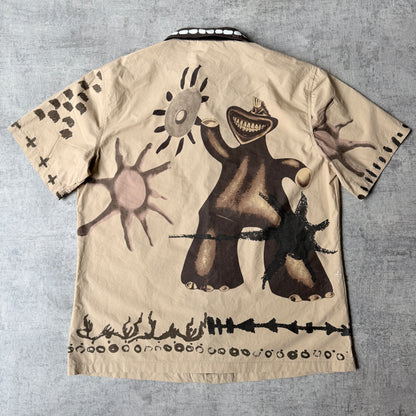 Cactus Jack Travis Scott Painters Button Up Shirt Size S Mens Oversized         -H3