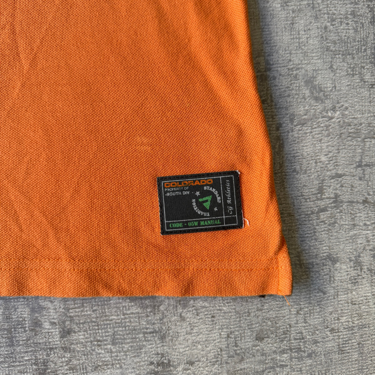 Colorado Mens Y2K Orange Two Tone T-Shirt Size XXL Boxy Fit                   -D64