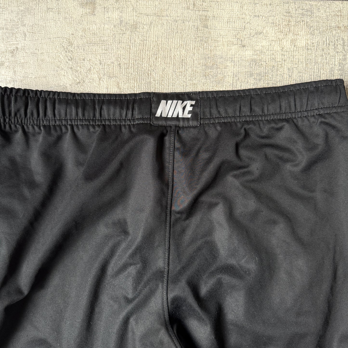Nike Y2K Baggy Track Pants Size M Black/ Grey Pants Embroidered Logo                  -B38