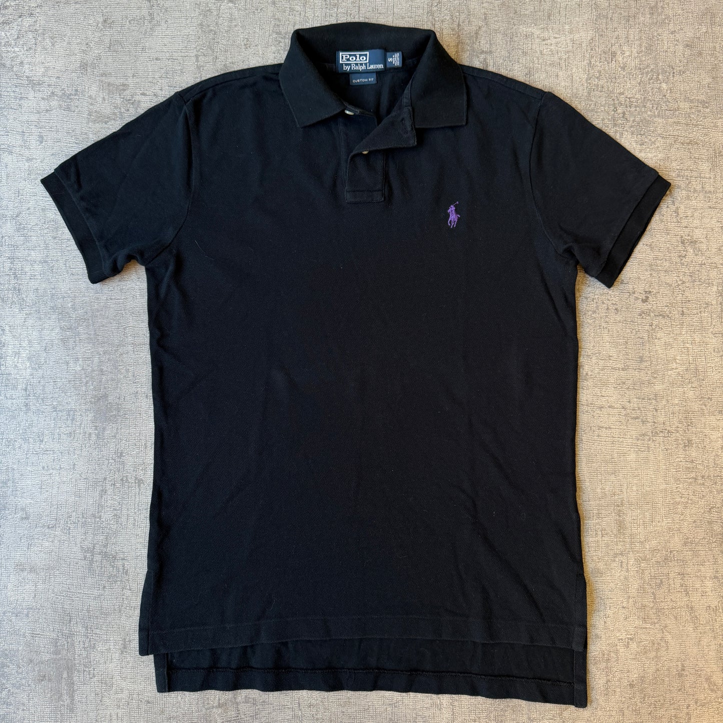 Polo Ralph Lauren Mens Black Polo Shirt Size S Small Pony Y2K              -C67