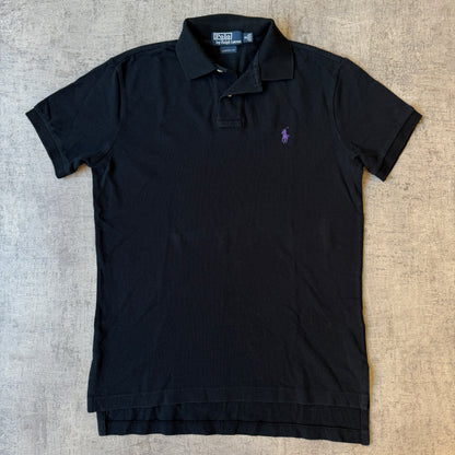 Polo Ralph Lauren Mens Black Polo Shirt Size S Small Pony Y2K              -C67