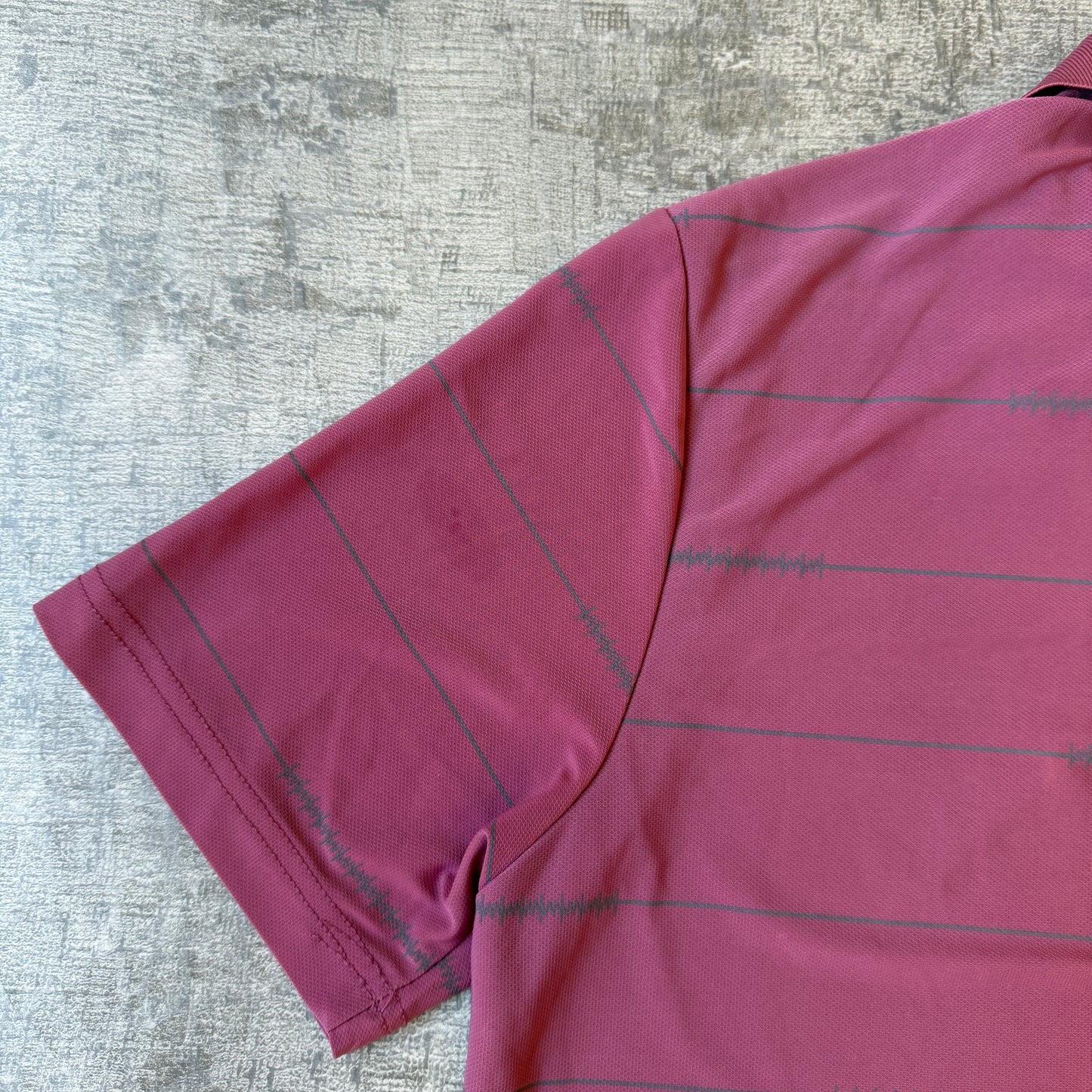 Playboy Vintage Mens Pink Polo Shirt Size Fits S-M Mens          -F51