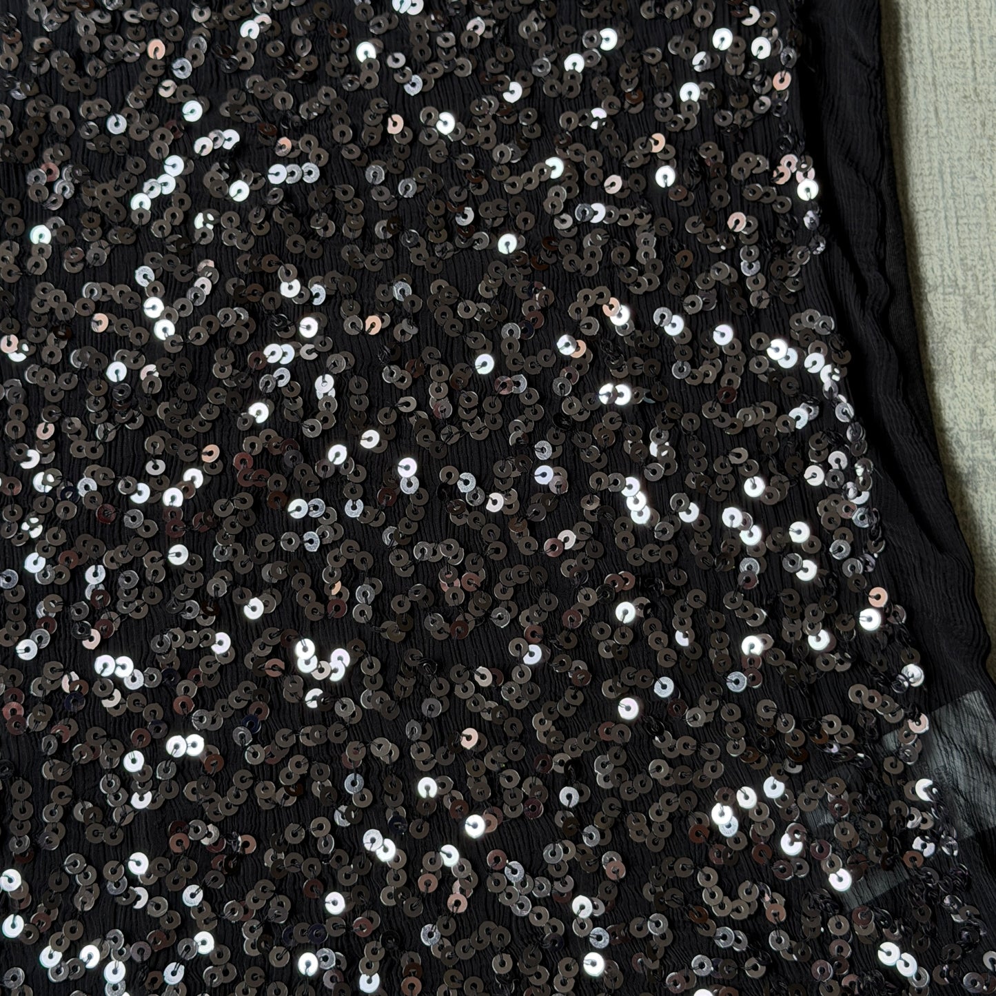Armani Exchange Womens Y2K Black Sequin Tank Top Size S Womens           -B30