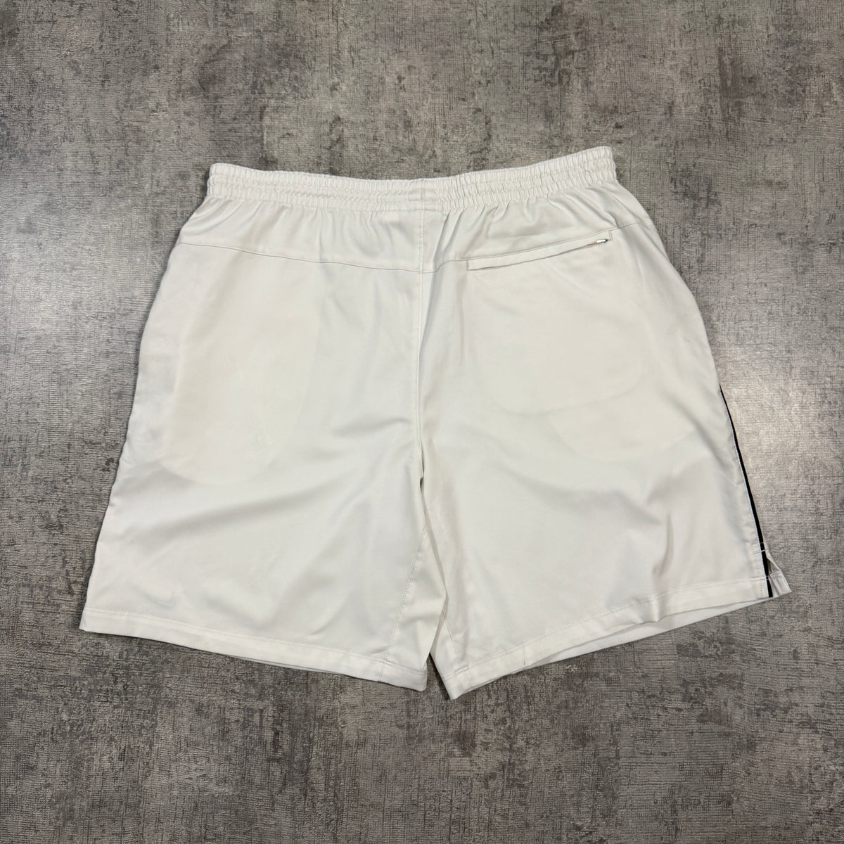 Nike Y2K Basketball Shorts Size L Mens White Black W’ Drawstring       -I20