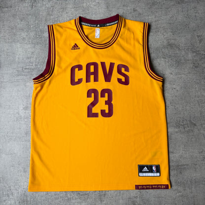 Cleveland Cavaliers Lebron James #23 Adidas NBA Jersey Size L Mens 2016     -G21