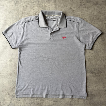 Dunlop Sport Mens Y2K Polo Shirt Size L Mens Grey              -B64