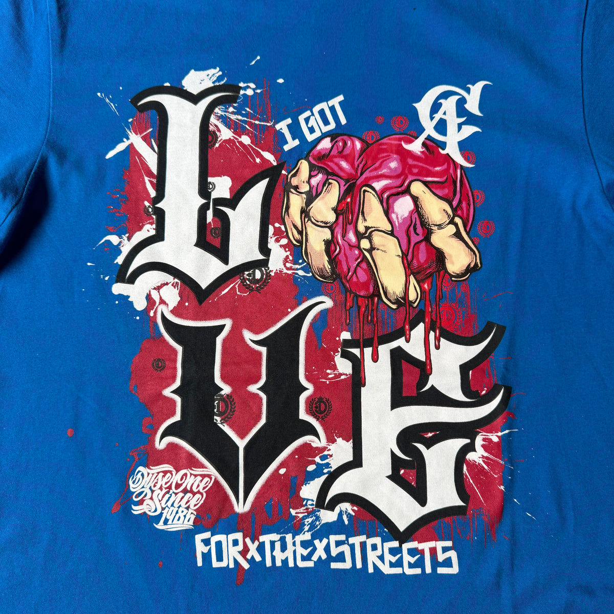 DYSE ONE Love For The Streets Y2K Graphic T-Shirt Size S Mens                          -E49