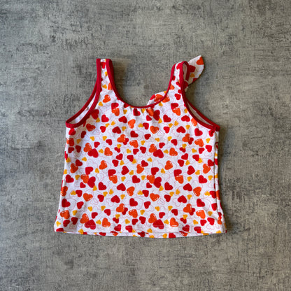 Looney Tunes Y2K Tank Top Fits Size XS-S Womens White Red      -A11