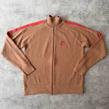 Lonsdale Y2K Ribbed Track Jacket Size L Mens Brown Red          -A69
