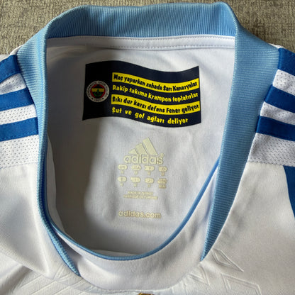 Fenerbahce Turkish League 2011-12 Away Soccer Jersey Size M Mens                   -E21