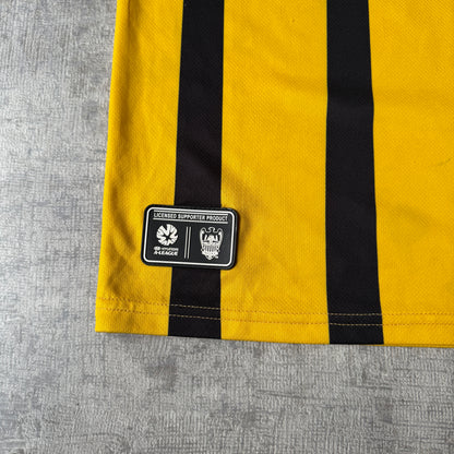 Wellington Phoenix Hyundai A-League Yellow Football Jersey Size 12y Fits XS-S Womens         -H9