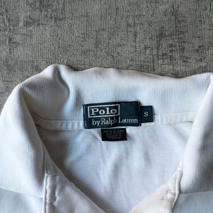 Vintage Polo Ralph Lauren Mens White Polo Shirt Size S Oversized        -D54
